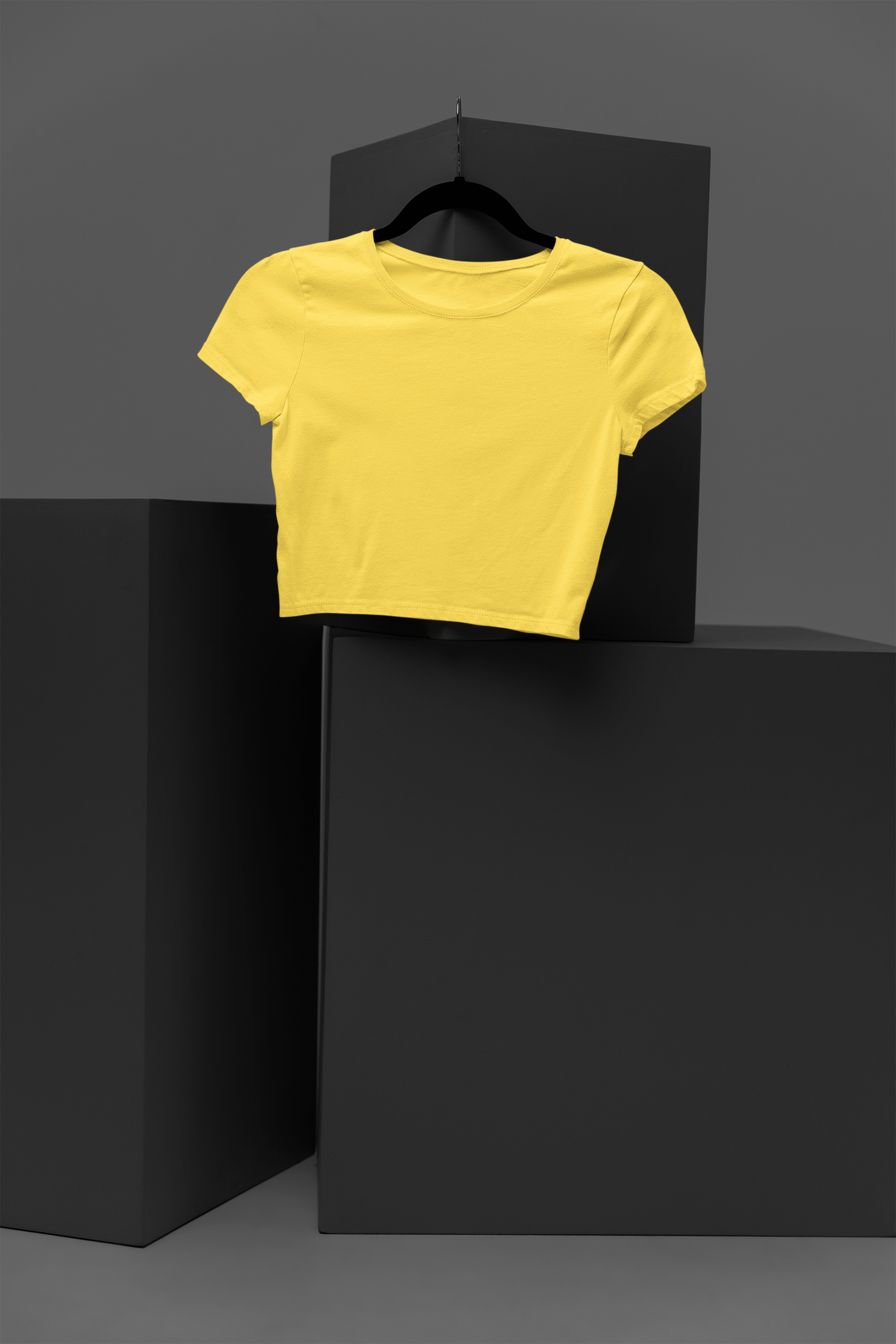 Women Golden Yellow Crop Top