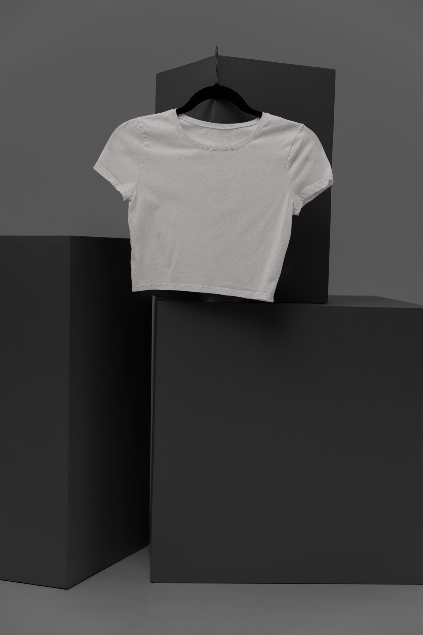 Women Grey Crop Top