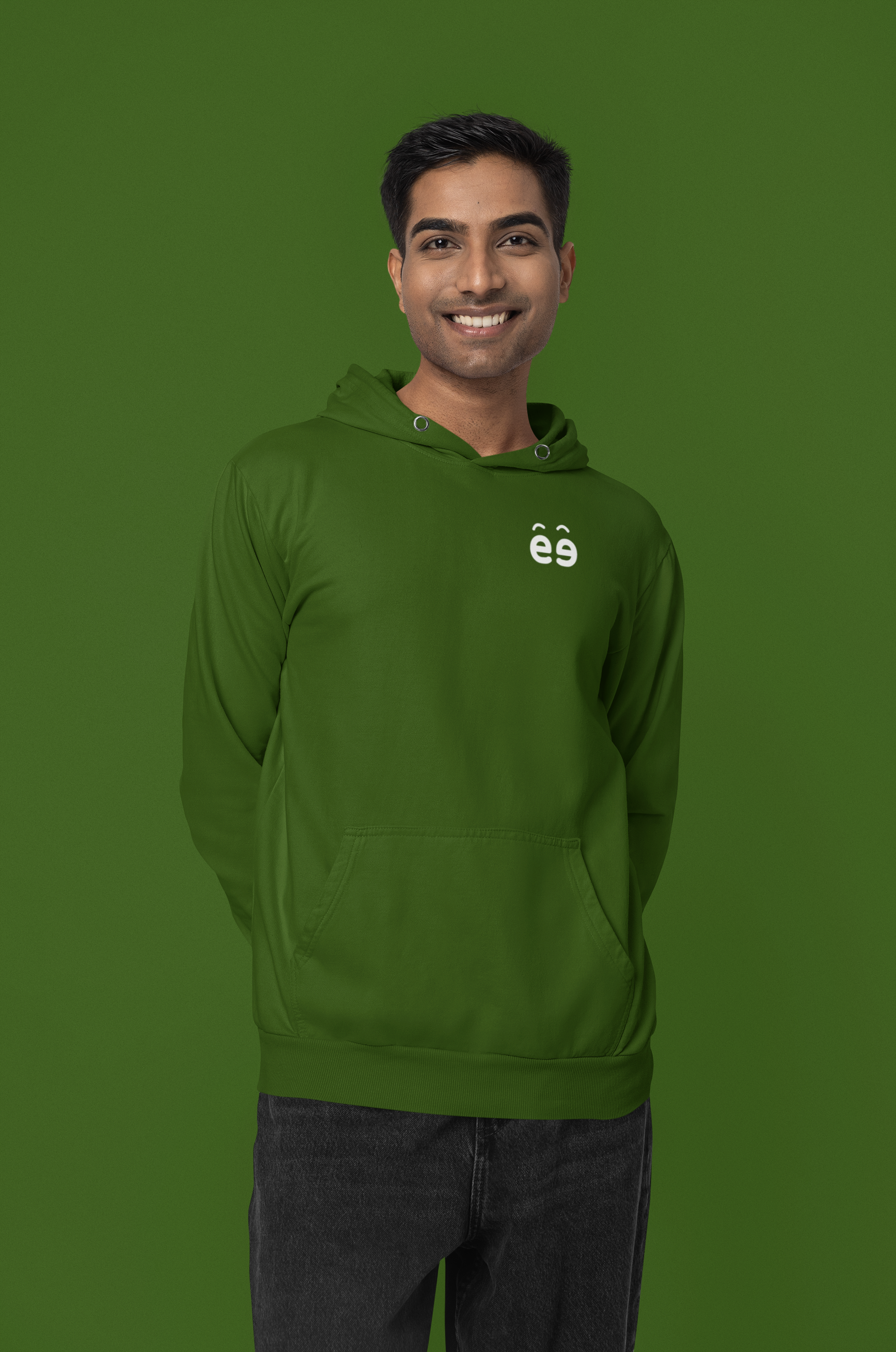 Men's Bottle Green Hoodie