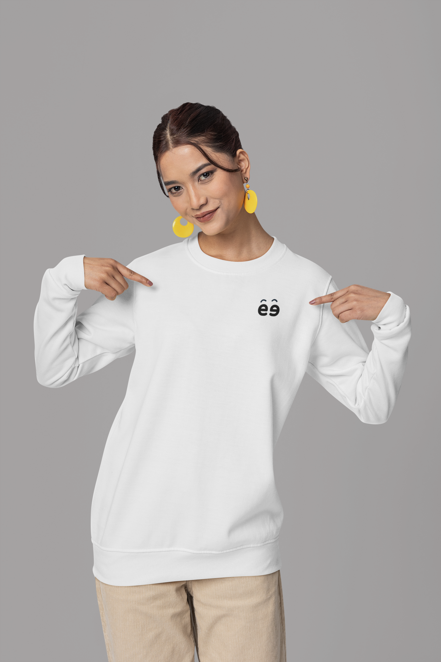 Women's White Sweatshirt