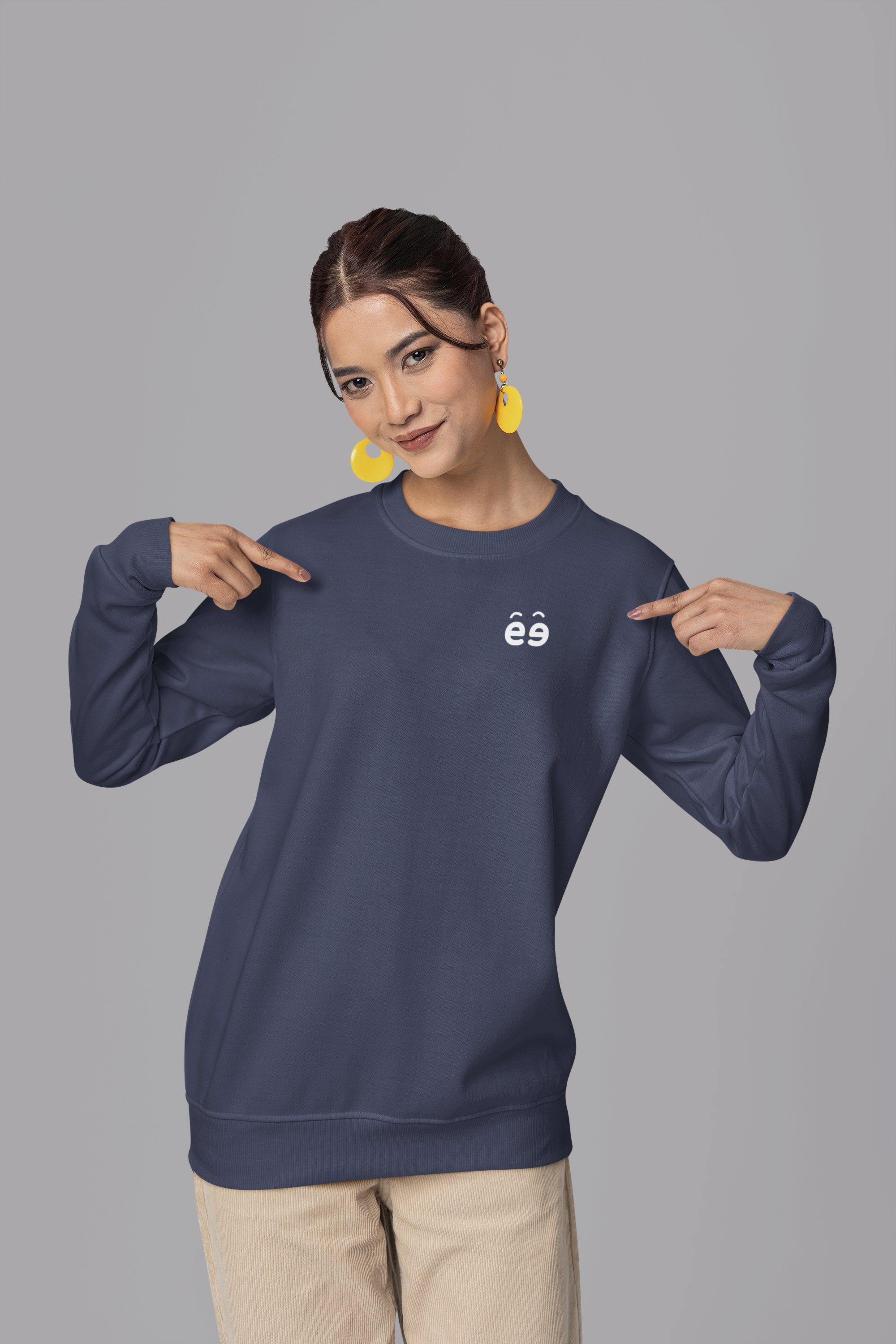 Women's Navy Blue Sweatshirt