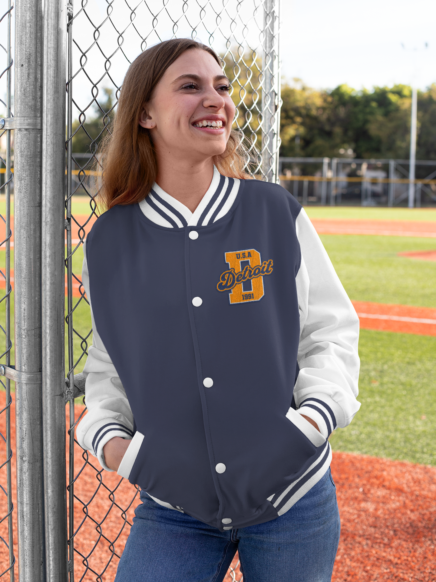 Detroit Badge Varsity Jacket