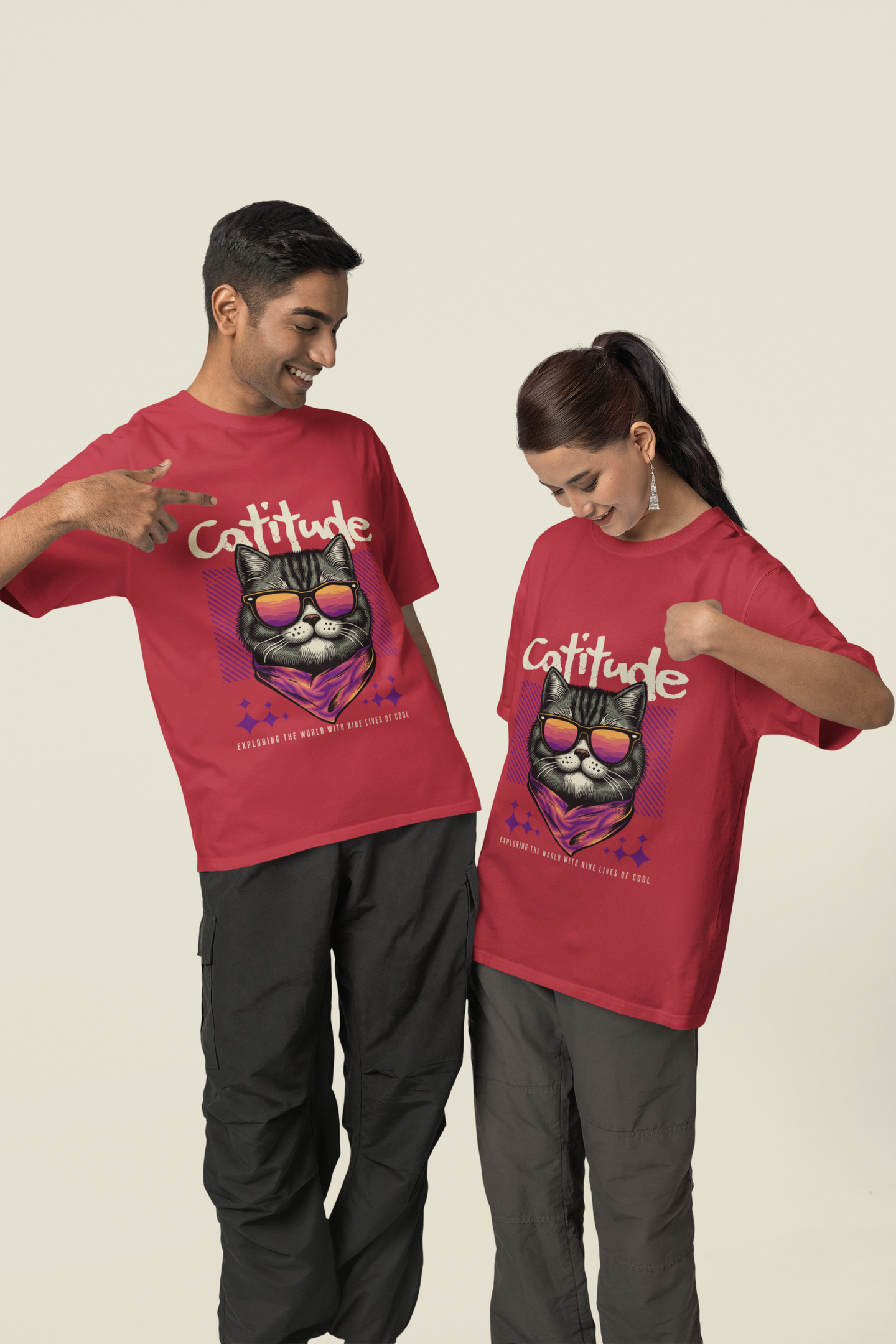 Catitude Oversized T-Shirt