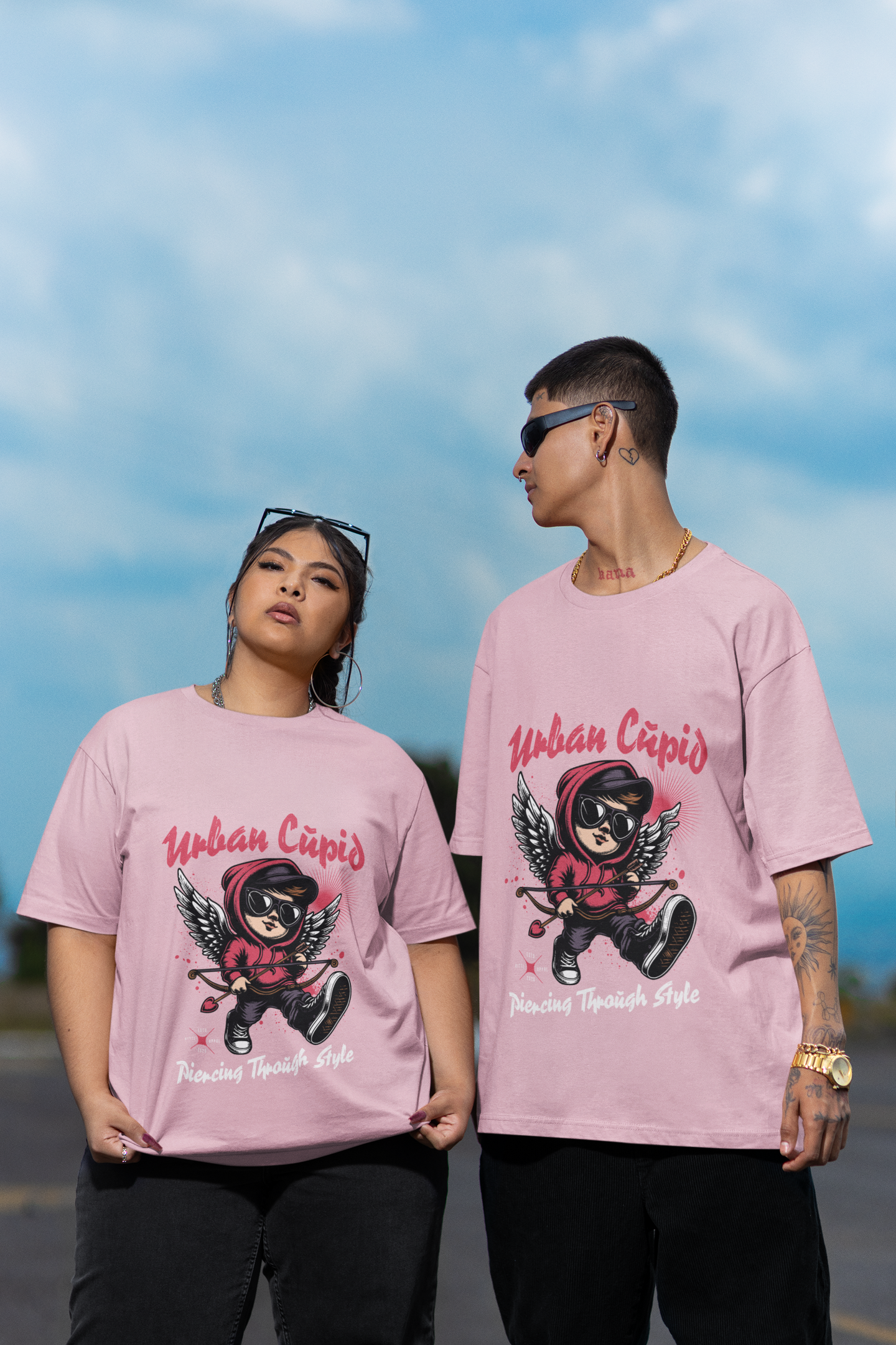 Cupid Urban Street Style Oversized T-Shirt