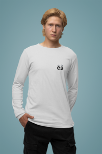 Men's White Round Neck Full Sleeves