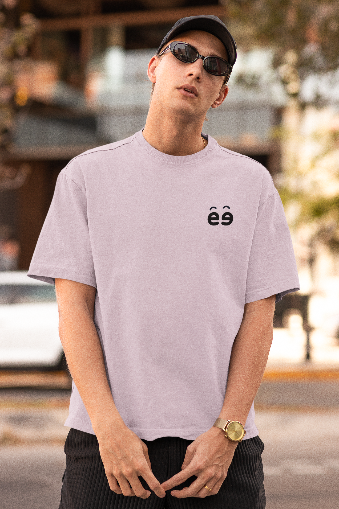 Light Baby Pink Oversize T-Shirt