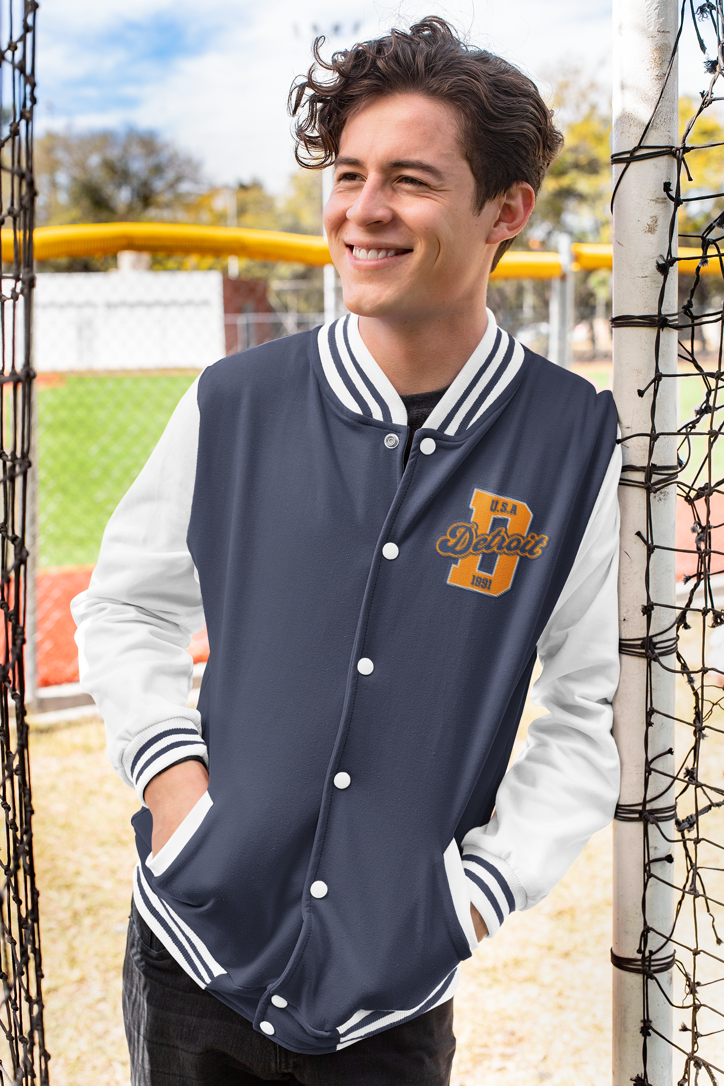 Detroit Badge Varsity Jacket