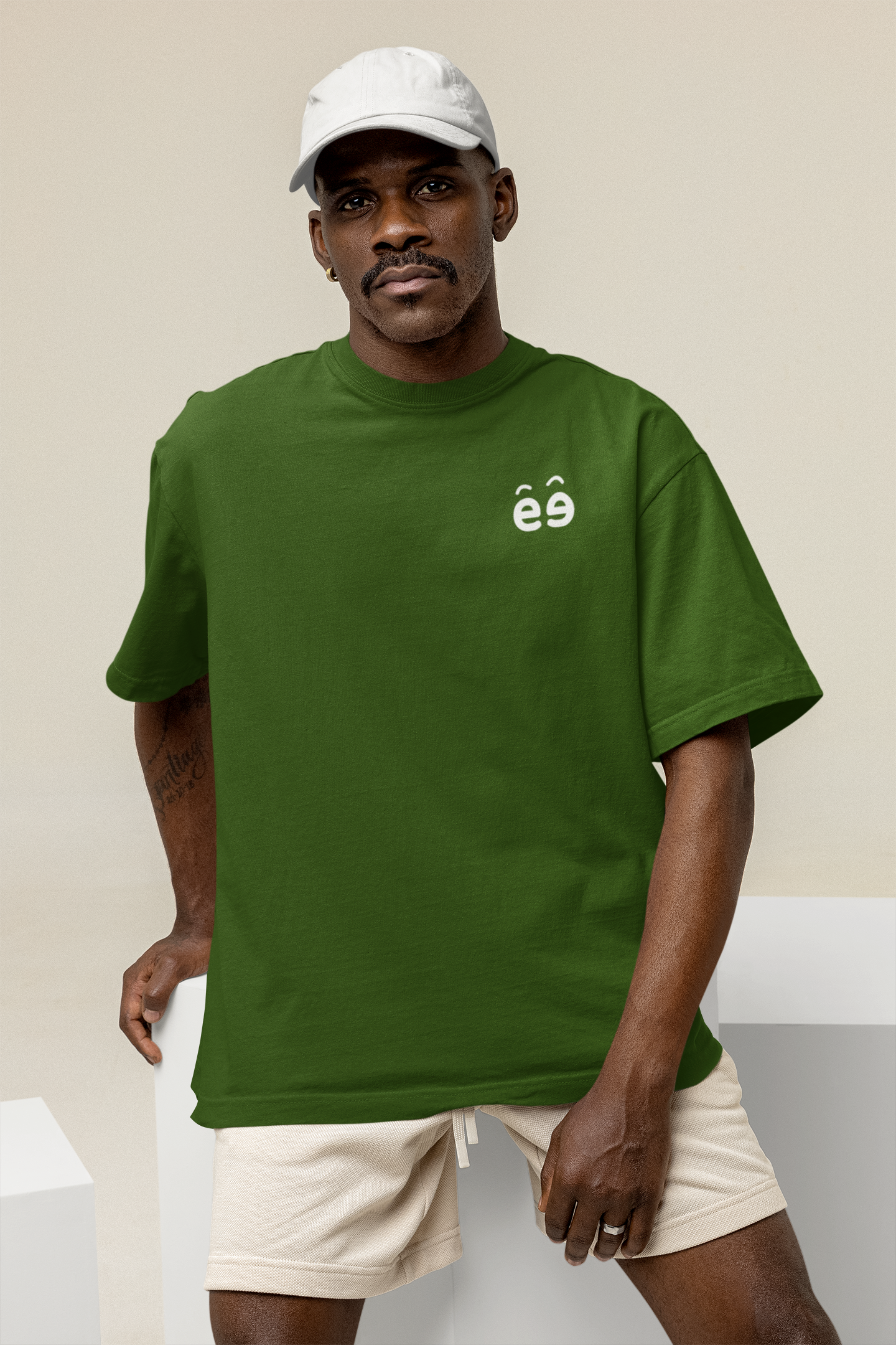 Bottle Green Oversize T-Shirt