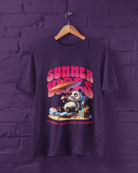 Summer Vibes Cute Panda Oversized T-Shirt