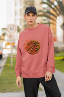 Letter Ball, Basketball Typography Sweatshirt