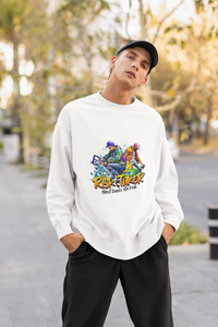 Graffiti Street Oversized Sweatshirts