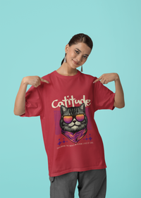 Catitude Oversized T-Shirt