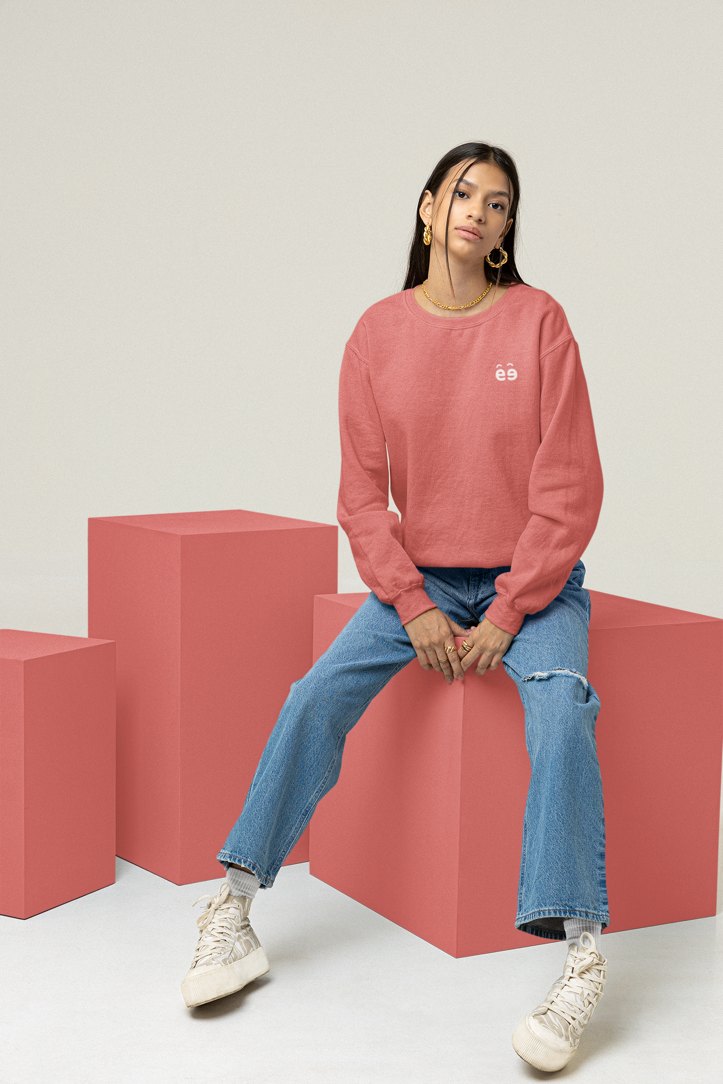 Women's Coral Sweatshirt