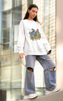 Graffiti Street Oversized Sweatshirts