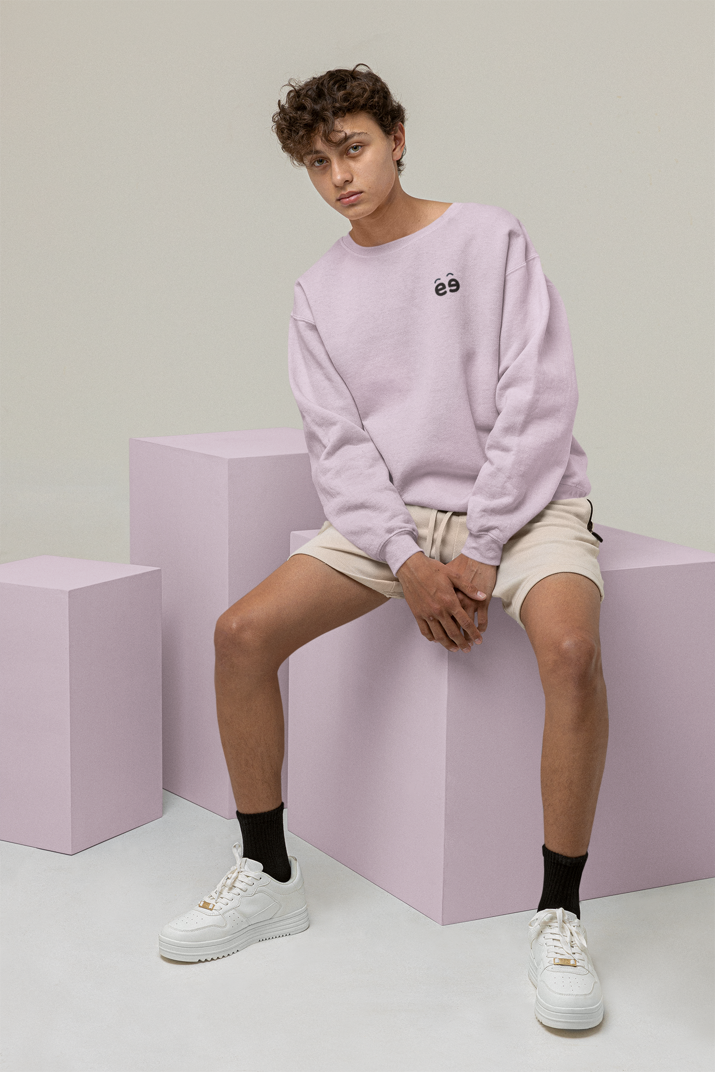 Men's Light Baby Pink Sweatshirt