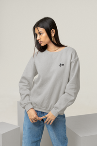 Women's Grey Melange Sweatshirt