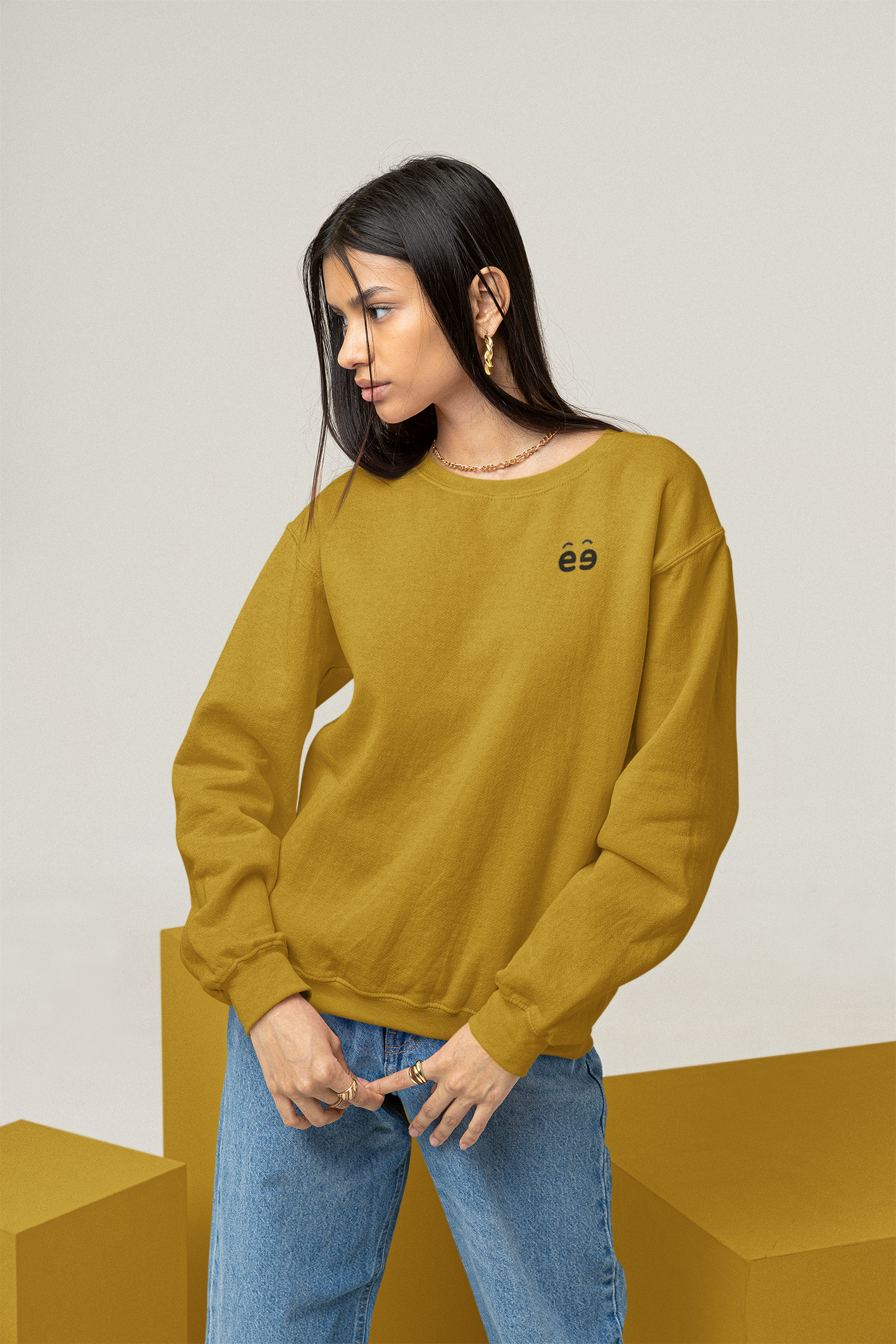 Women's Mustard Yellow Sweatshirt