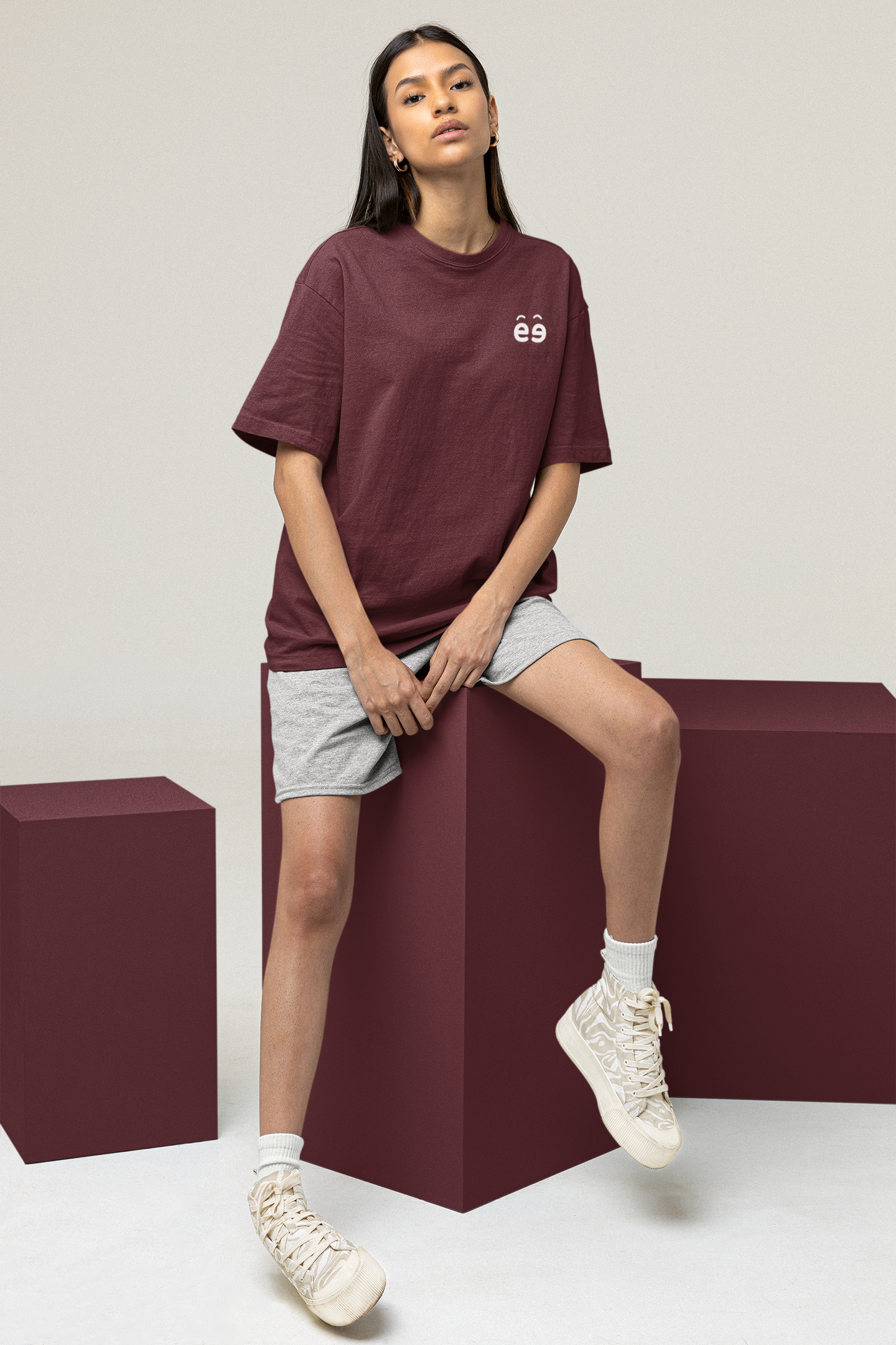 Maroon Oversize T-Shirt