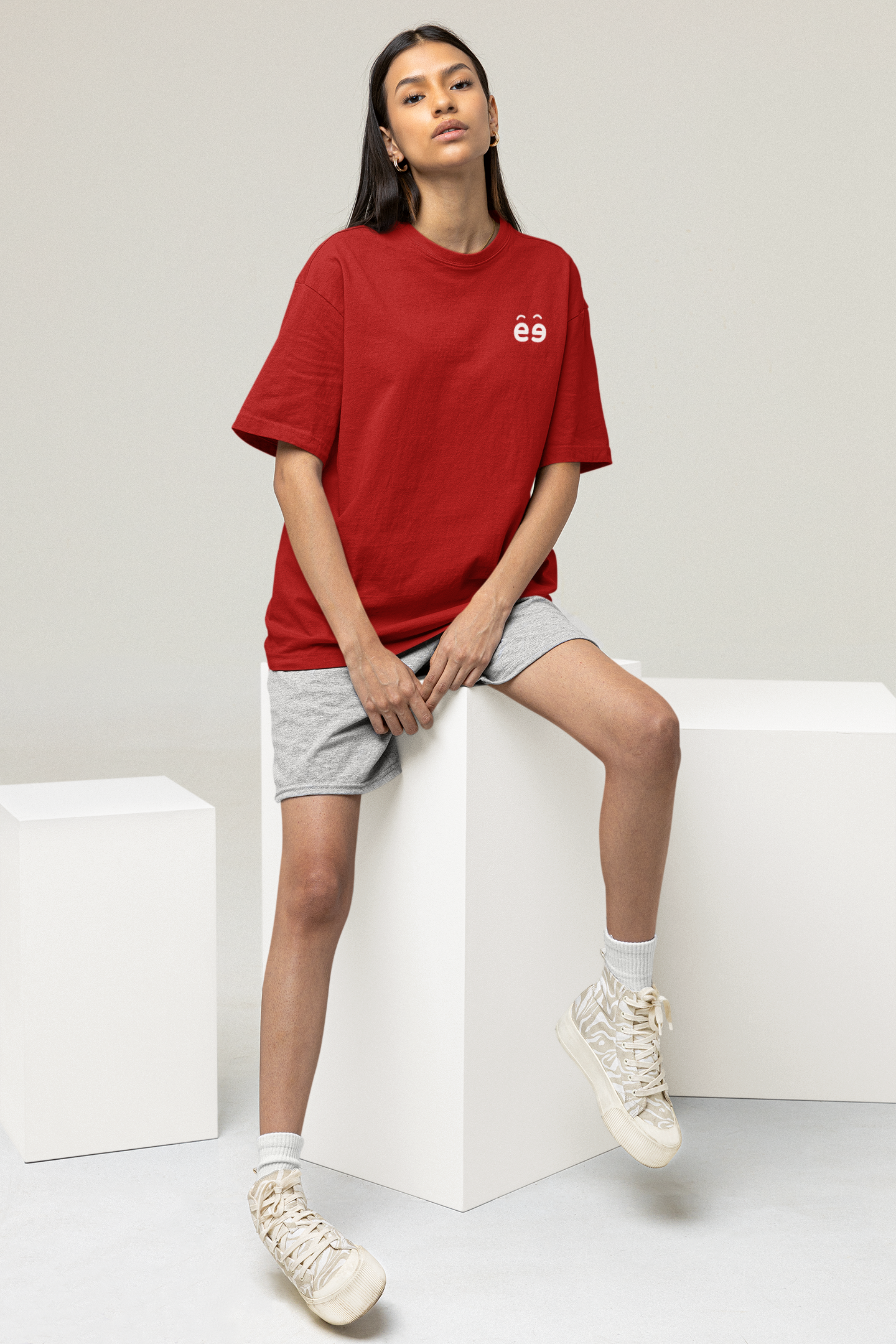 Red Oversize T-Shirt