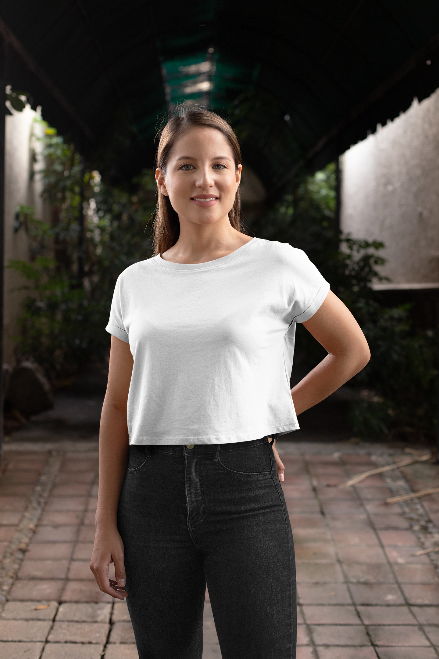 Women Cropped Tops - White