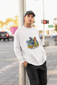 Graffiti Street Oversized Sweatshirts