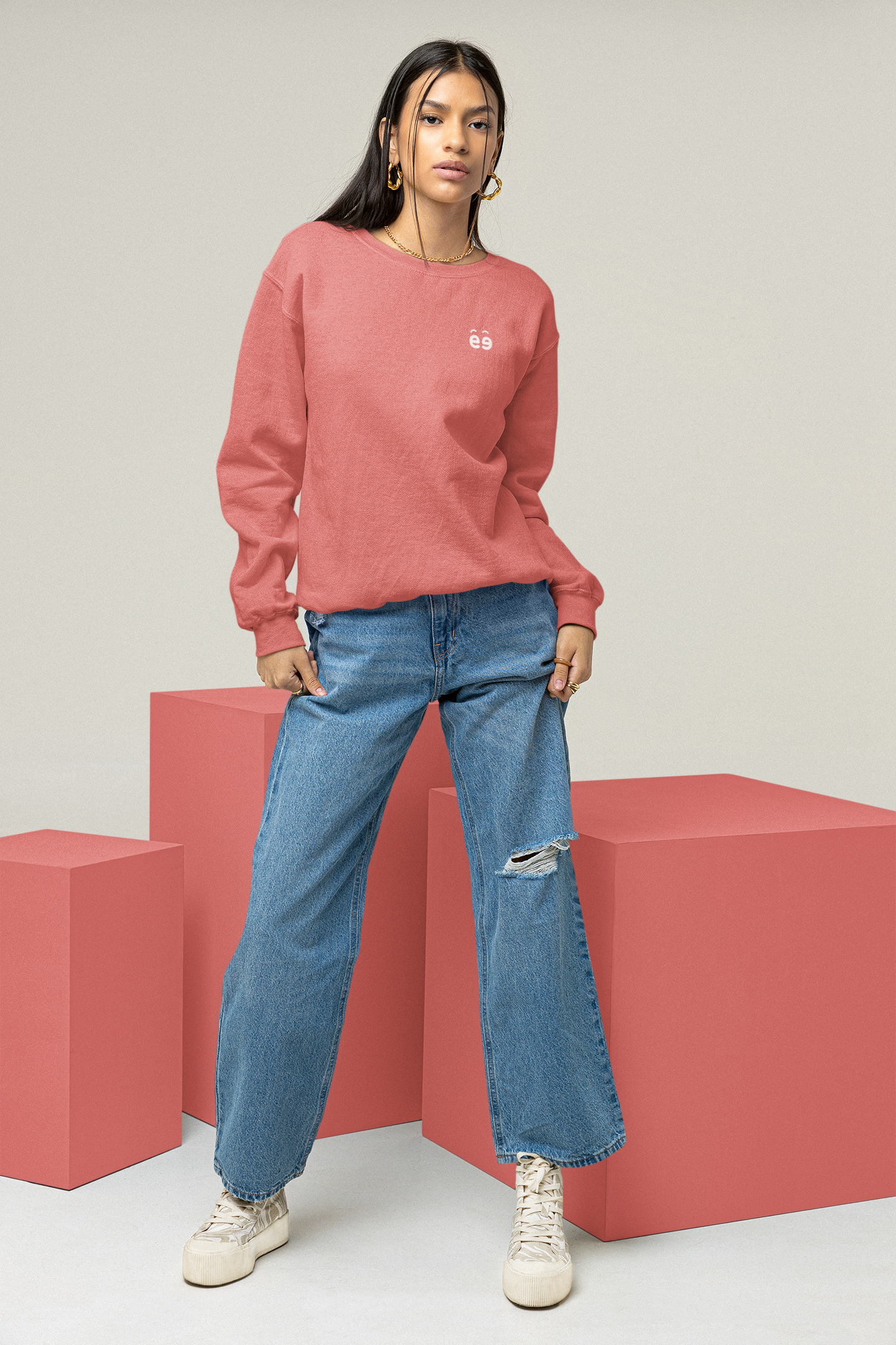 Women's Coral Sweatshirt