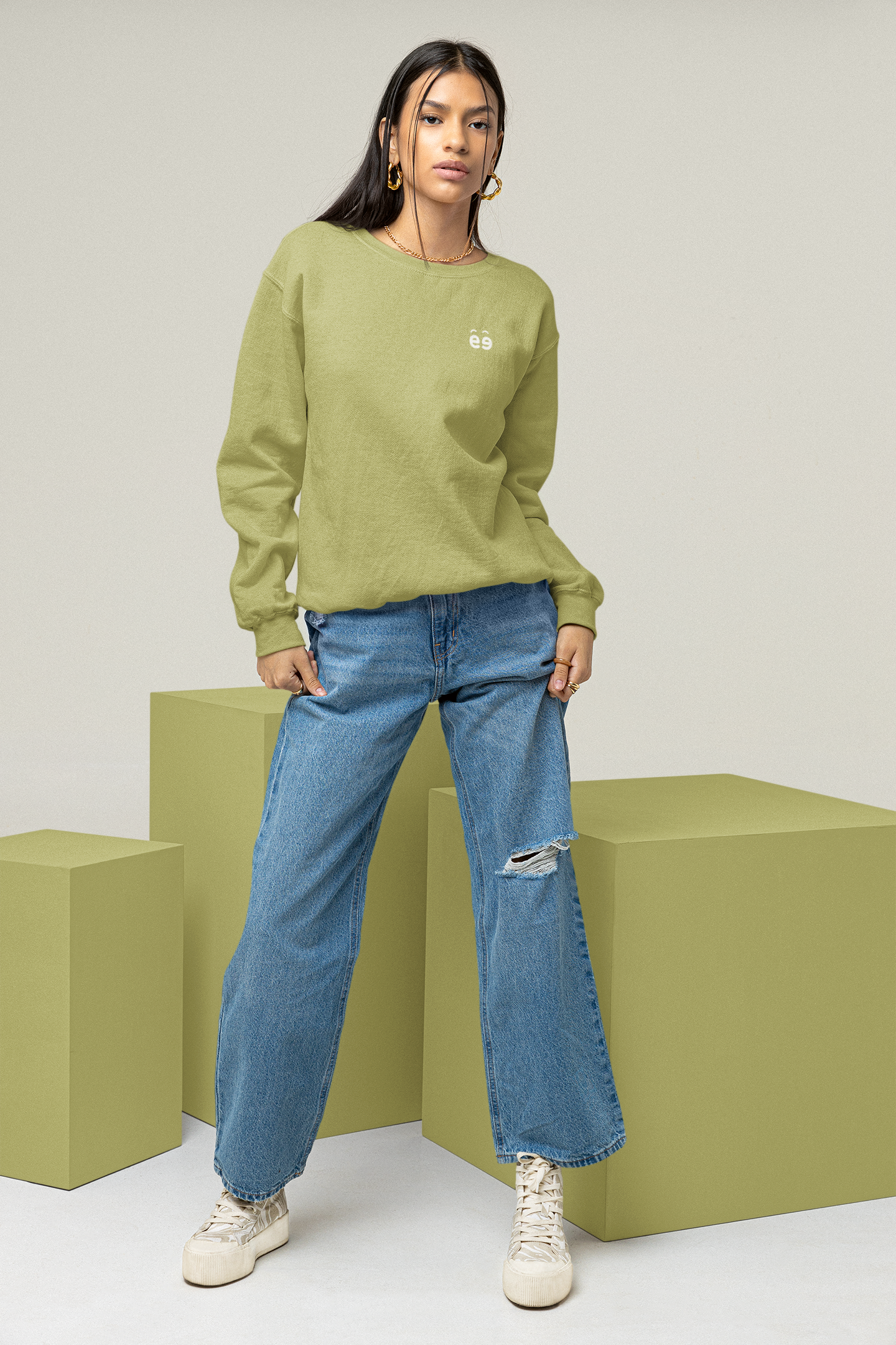 Women's Olive Green Sweatshirt